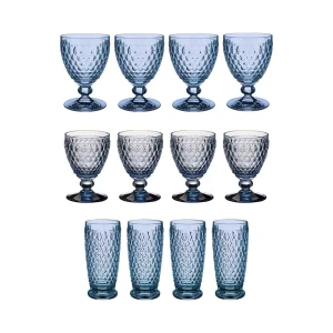 Villeroy & Boch Boston Coloured Wein- & Longdrinkgläser 12er Set Rosa 13