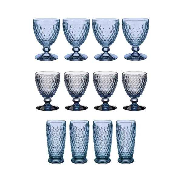 Villeroy & Boch Boston Coloured Wein- & Longdrinkgläser 12er Set Rosa 4