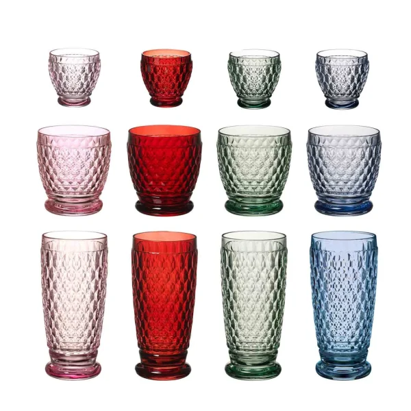 Villeroy & Boch Boston Coloured Wein- & Longdrinkgläser 12er Set Rosa 6