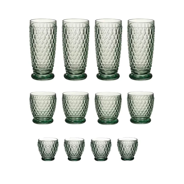 Villeroy & Boch Boston Coloured Wein- & Longdrinkgläser 12er Set Rosa 5