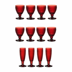 Villeroy & Boch Boston Coloured Weißwein- & Sektgläser Set 12er Set Grün 17