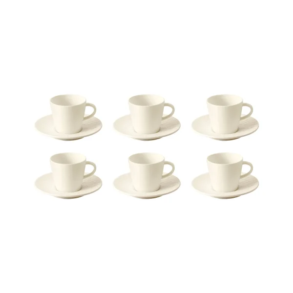 Villeroy & Boch Manufacture Rock Espresso Set Weiß 12-teilig 1