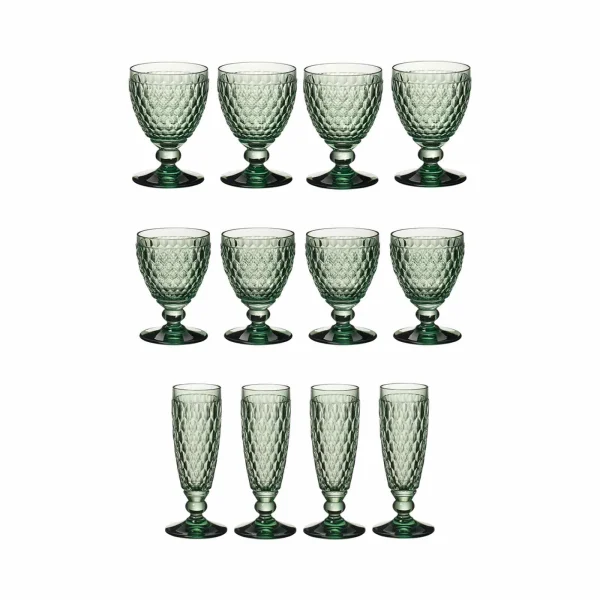 Villeroy & Boch Boston Coloured Wein- & Sektgläser 12er Set Grün 1