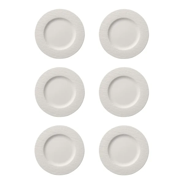 Villeroy & Boch Manufacture Rock Gourmetteller Weiß 32 Cm 6er Set 4