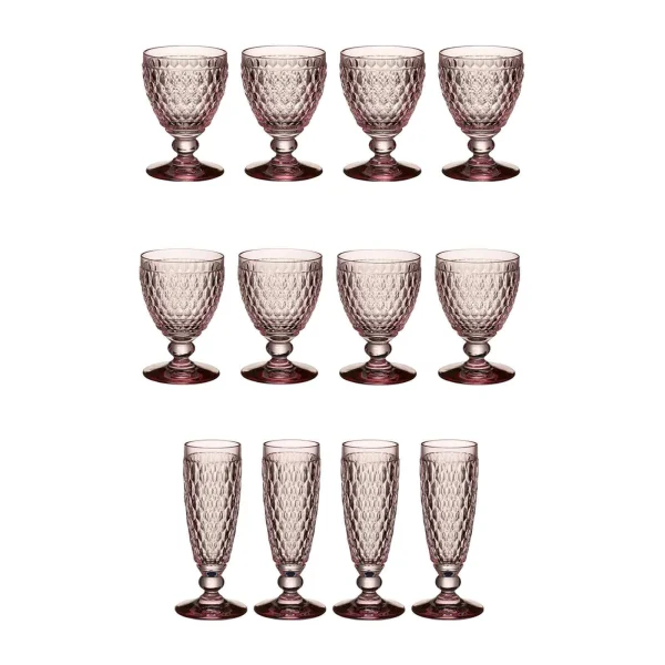 Villeroy & Boch Boston Coloured Weißwein- & Sektgläser Set 12er Set Grün 4