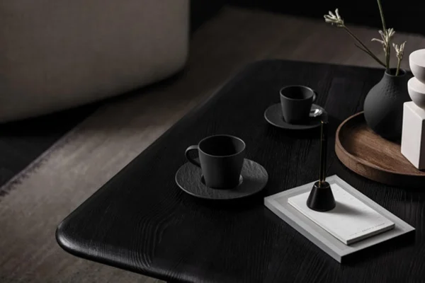 Villeroy & Boch Manufacture Rock Kaffeetasse Mit Untertasse Schwarz 8