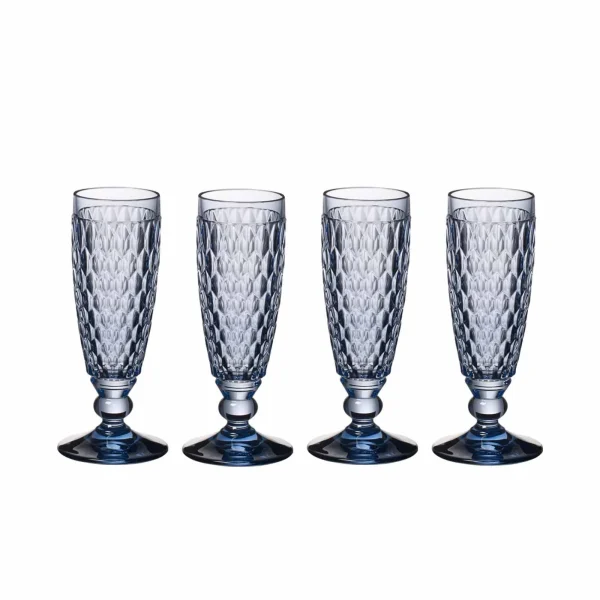 Villeroy & Boch Boston Coloured Sektglas 145 Ml Blau 4er Set 1