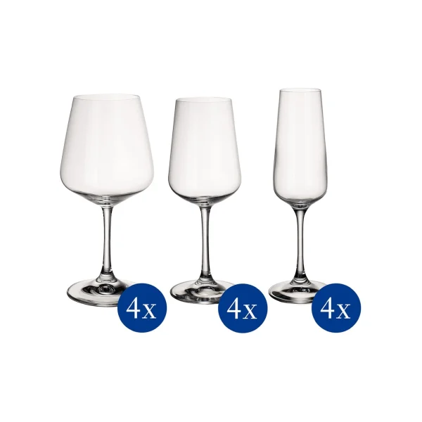 Villeroy & Boch Ovid Sektglas Set 4tlg. Je 22,8cm 250ml 6