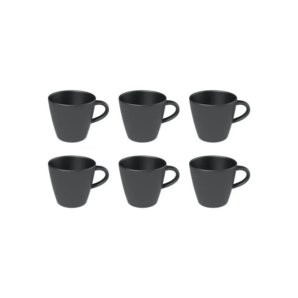 Villeroy & Boch Manufacture Rock Espressotasse Schwarz 60 Ml 6er Set 5
