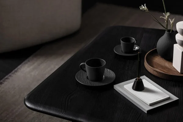 Villeroy & Boch Manufacture Rock Espressountertasse Schwarz Ø 12,1 Cm 6er Set 7