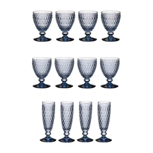 Villeroy & Boch Boston Coloured Weißwein- & Sektgläser Set 12er Set Grün 15