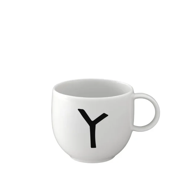 Becher Y Letters In Weiß 1
