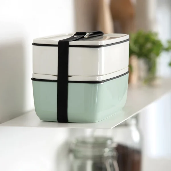 Lunchbox Set Eckig To Go & To Stay In Weiß 3