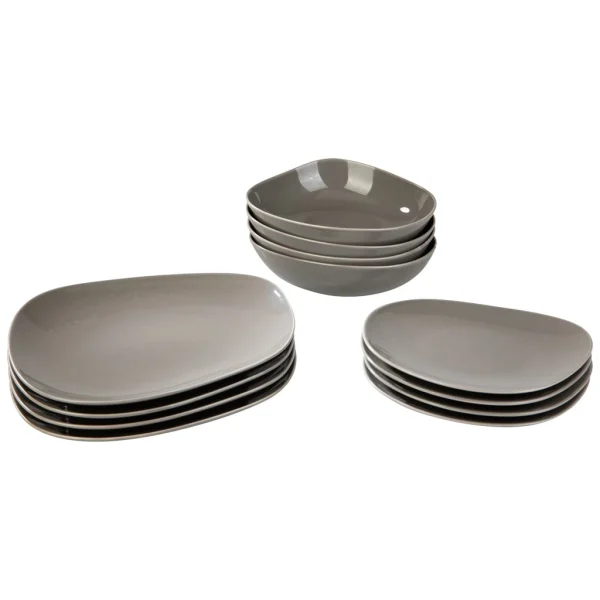 Starter Teller Set 12tlg. Organic Taupe In Taupe 1