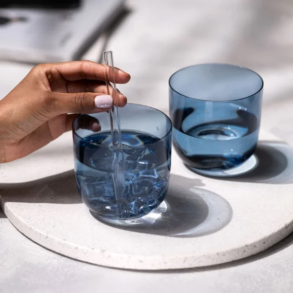 Wasserglas, Set 2tlg Like Ice In Blau 3