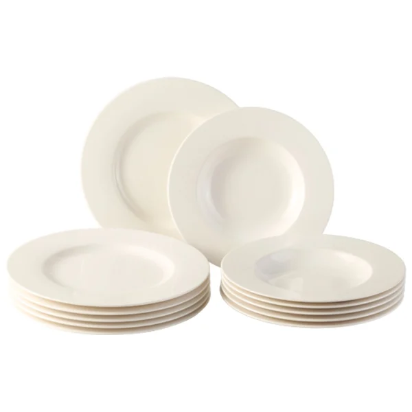 Villeroy & Boch 12er Set Tafelservice Basic White In Weiß 1