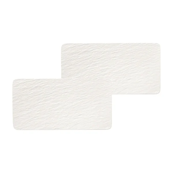 Villeroy & Boch 2er Set Servierplatten Manufacture Rock In Weiß 1