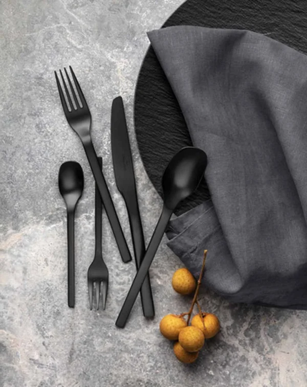 Villeroy & Boch 32er Set Kombiservice Mit Besteck Manufacture Rock In Schwarz 10