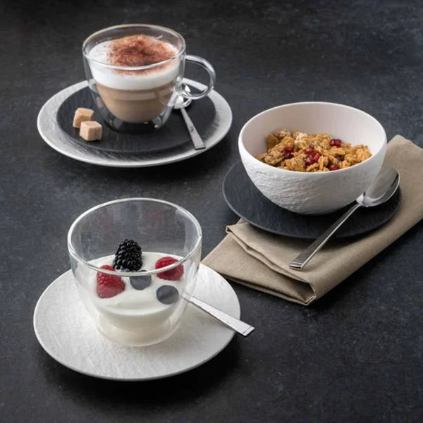 Villeroy & Boch 6er Set Brotteller Manufacture Rock ø 15.3 Cm In Schwarz 5