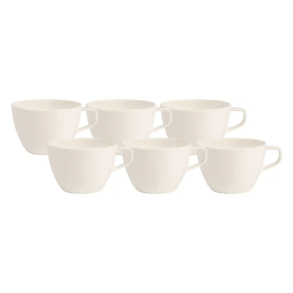Villeroy & Boch 6er Set Café Au Lait Tassen Artesano Original 260 Ml In Weiß 1