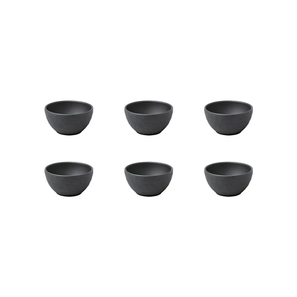 Villeroy & Boch 6er Set Dipschälchen Manufacture Rock Ø 7,7 Cm In Schwarz 1