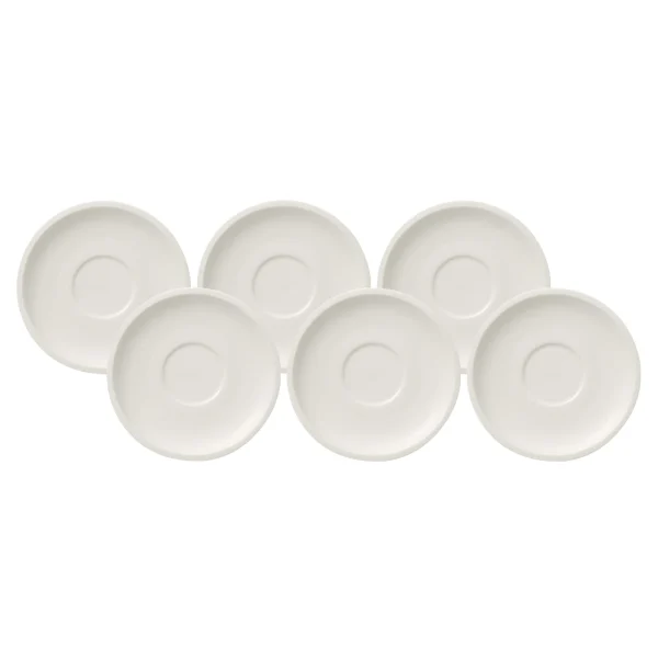 Villeroy & Boch 6er Set Kaffeeuntertassen Artesano Original ø 16 Cm In Weiß 1
