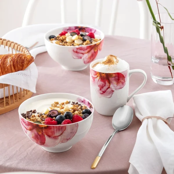 Villeroy & Boch Becher Mit Henkel Rose Garden In Rosa 3