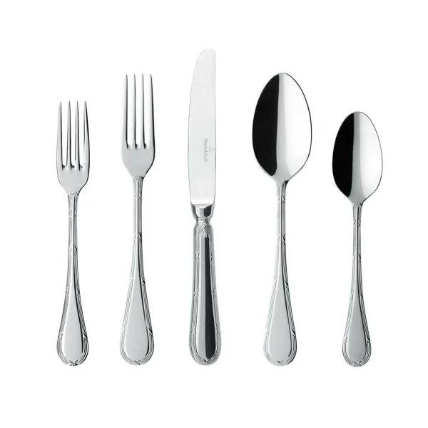 Villeroy & Boch Besteck-Set, 5-teilig Kreuzband Septfontaines In Silber/platin 1