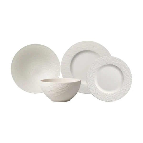 Villeroy & Boch Geschirr-Set Manufacture Rock In Weiß 1
