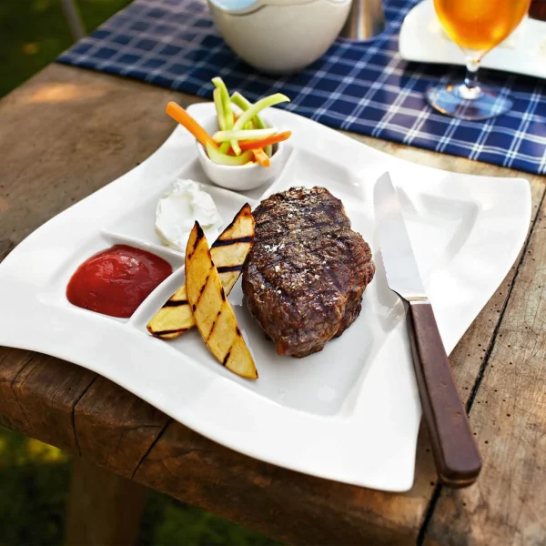Villeroy & Boch Grill Plate Klein NewWave In Weiß 3