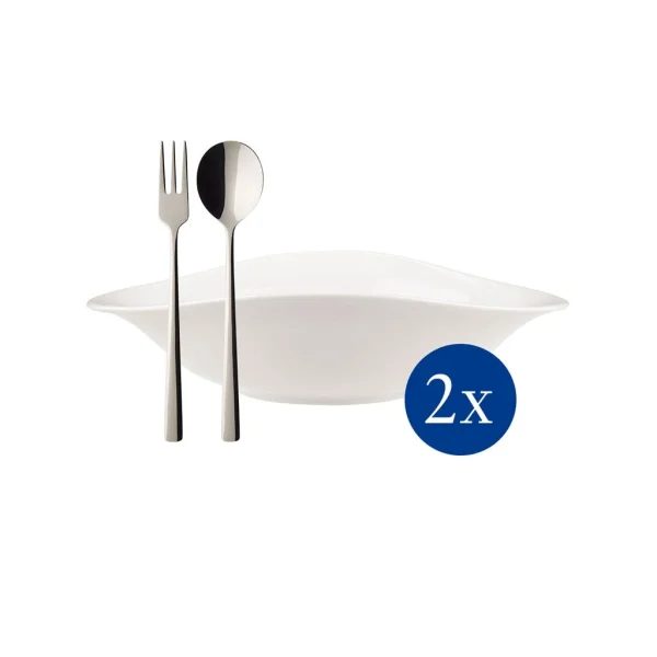 Villeroy & Boch Italian Set 6tlg EC Vapiano In Weiß 1
