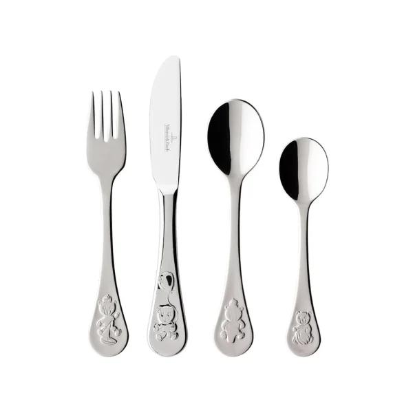 Villeroy & Boch Kinderbesteck 4tlg. Teddy In Silber/platin 1