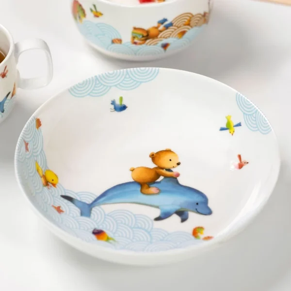 Villeroy & Boch Kinderteller Tief Happy As A Bear In Blau 3