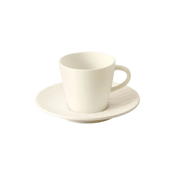 Villeroy & Boch Mokka-/Espressountertasse Manufacture Rock Blanc In Weiß 4