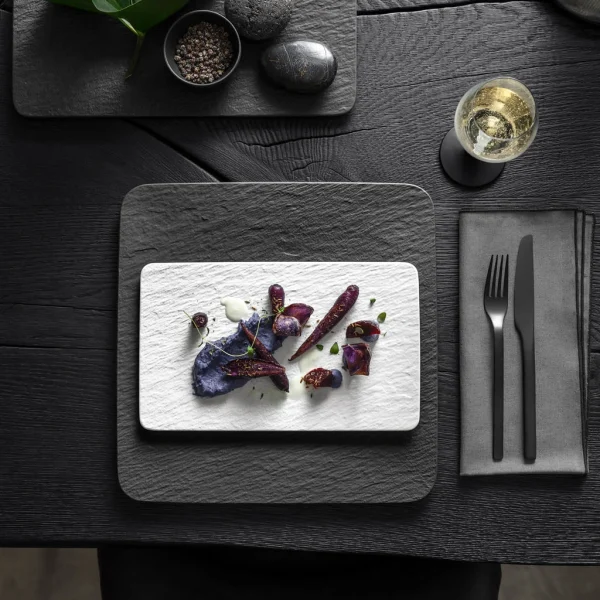 Villeroy & Boch Multifunktionsteller Rechteckig Manufacture Rock Blanc In Weiß 3