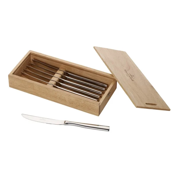 Villeroy & Boch Pizza-&Steakmesser Set 6tlg. Piemont In Silber/platin 3