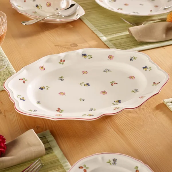 Villeroy & Boch Platte Oval Petite Fleur In Weiß 3