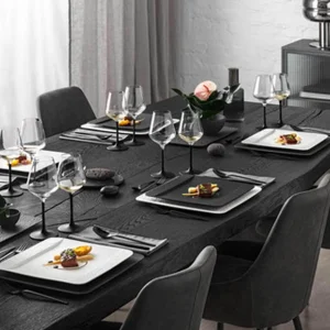 Villeroy & Boch Servierplatte Manufacture Rock ø 32,5 Cm In Schwarz 16
