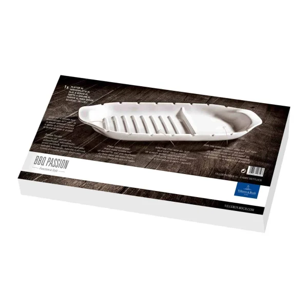 Villeroy & Boch Servierplatte XL Mit Spießfunktion BBQ Passion In Weiß 4