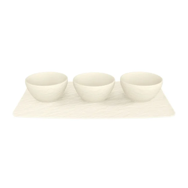 Villeroy & Boch Set Dipschälchen 4tlg. Manufacture Rock Blanc In Weiß 1
