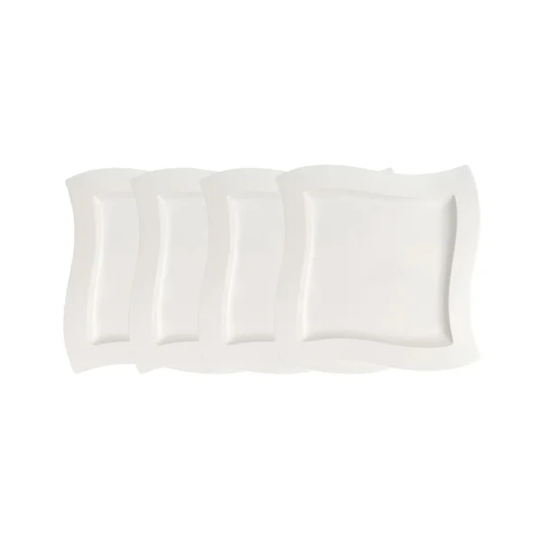 Villeroy & Boch Speiseteller Set 4tlg. NewWave In Weiß 1