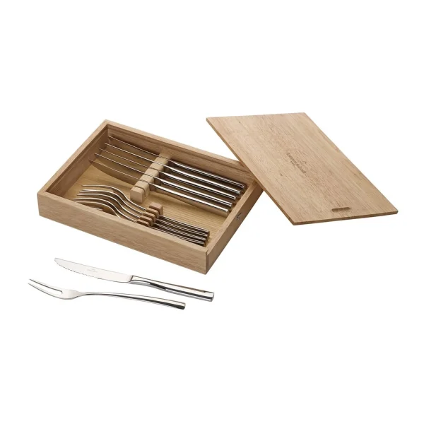 Villeroy & Boch Steakbesteck Set 12 Tlg. Piemont In Silber/platin 3