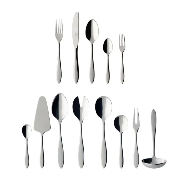 Villeroy & Boch Tafelbesteck 68tlg. Arthur In Silber/platin 1