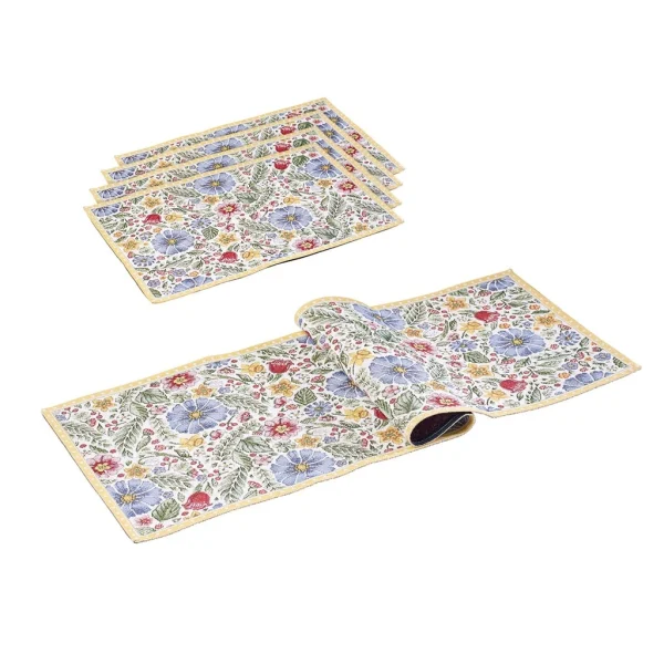Villeroy & Boch Tischwäsche-Set, Blüten, 5tlg Spring Awakening In Gelb|grün 1