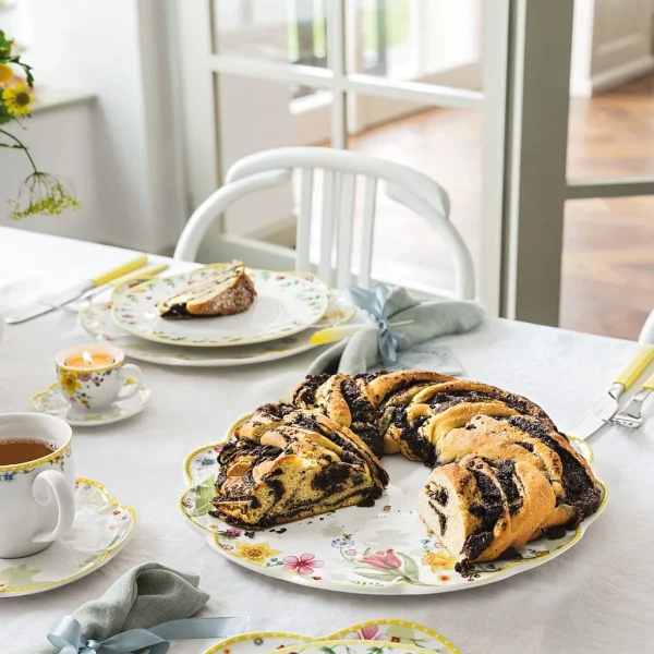 Villeroy & Boch Tortenplatte Spring Awakening In Gelb|grün 3