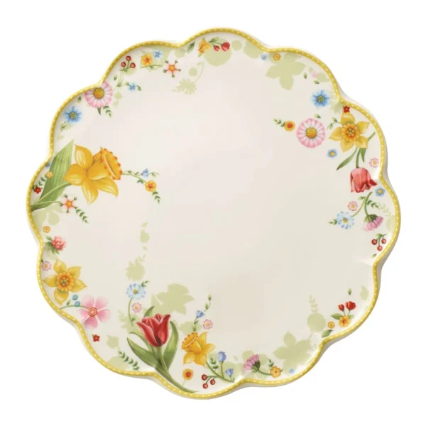 Villeroy & Boch Tortenplatte Spring Awakening In Gelb|grün 1